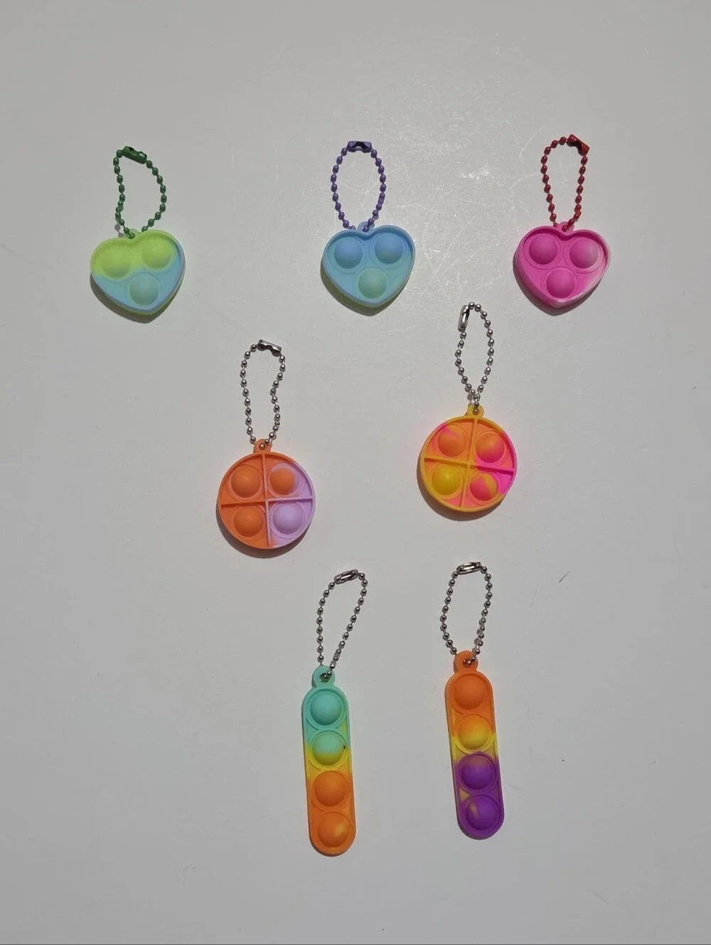 pop it fidget keychain bundle